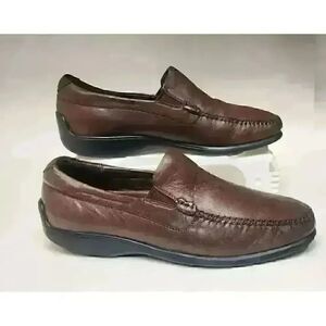 Neil M Men's Rome Men's Slip Ons Loafers Walnut Dress Shoes Leather Size 11.5